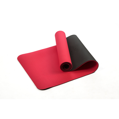 Modificado para requisitos particulares imprimiendo la yoga Mat Single Color de la TPE 6m m para la aptitud